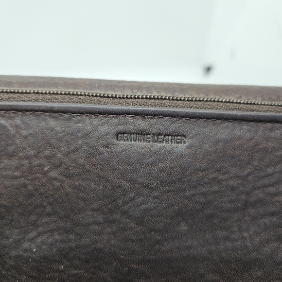 Fossil dark brown east west leather wallet - Picture 3 of 11